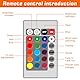 4 Stück LED Holzsockel, 7 Farben Holzbeleuchtung Einstellbar LED Licht Untersetzer, USB rund Holz Leuchten Ständer led-lichter sockel ffür Display Kristall Glas Acryl Schmuck Harz