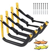 Pipabiba Ganchos De Almacenamiento Resistentes, Gancho De Kayak De Almacenamiento De Garaje De 15.4 In, Colgador De Escalera De Utilidad Montado En La Pared Para Canoa, Tabla De Surf, Tabla De