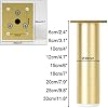 d Table Legs Adjustable Fur Legs Aluminum Alloy | Anodized | Round: ?3.8cm | Height: 6-30 cm Table Feet for Coffee Table TV Stand Sofa Table Side Table Free Screw 4pcs(20cm)