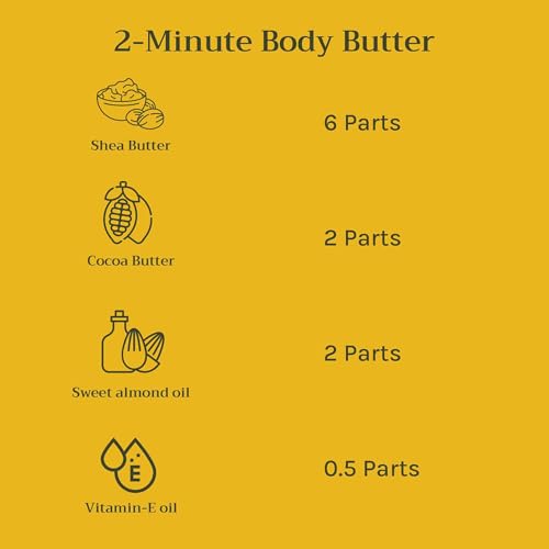 Image of Tattvalogy 100% Pure Shea Butter & Cocoa Body Butter Combo | Unrefined, Raw & Natural Skin & Hair Moisturizer | For Dry Skin, Stretch Marks, Chapped Lips & Hair Nourishment (100g Each)