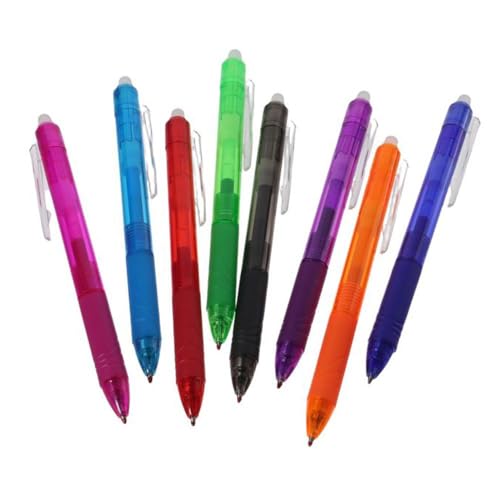 okhobby 8PCS Bolígrafo Gel Retráctil Borrable 0.7mm miniatura 3