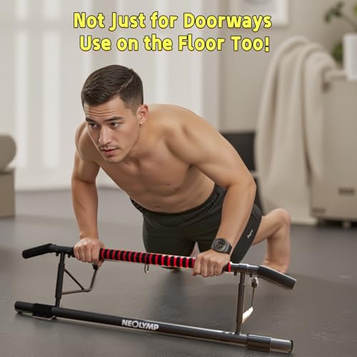 Barre de Traction Porte sans Perçage, Pull Up Bar avec Multi-Prises, Barre Traction Pliable Idéale pour Maison & Home Gym Bar de Traction (69-92cm) – Image 6