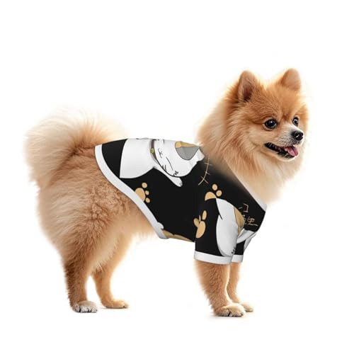 犬服 犬用Tシャツ 夏目友人帳 ニャンコ先生 小型犬 タンクトップ ペット 犬 猫服 かわいい シャツ ドッグウェア 洋服 可愛い 子犬 チワワ 服 脱毛保護 お散歩
