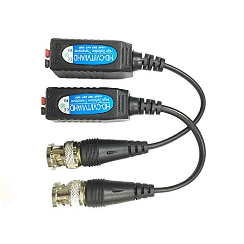 2 Stück Balun Video passiv 200TC Passiver Transceiver Video Balun HD-cvi/ahd/tvi 1CH