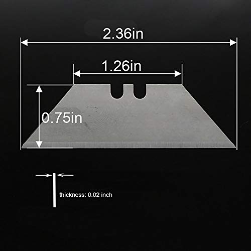 image for TCBWFY Utility Knife Replacement Blades Heavy Duty High Carbon Steel B