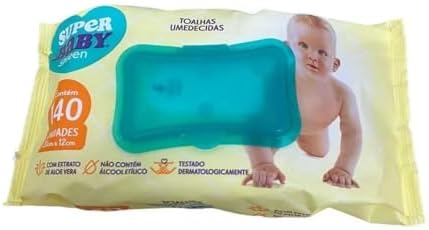 Toalha Umedecida Super Baby Green 60 un