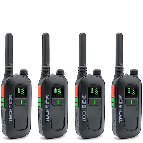Techside TS-T2 PMR-Funkgeräte Set mit 4 Stück