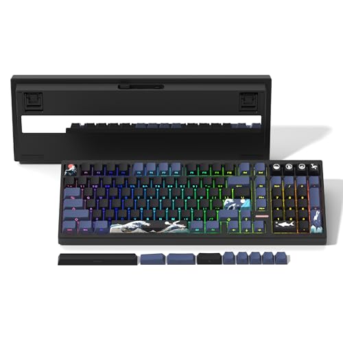with Keyboard Creamy M90 Womier Amazon.com: RGB動作確認済み 三モード ワイヤレスキーボード M90 美品✨Womier Number Wireless Pad, キーボード