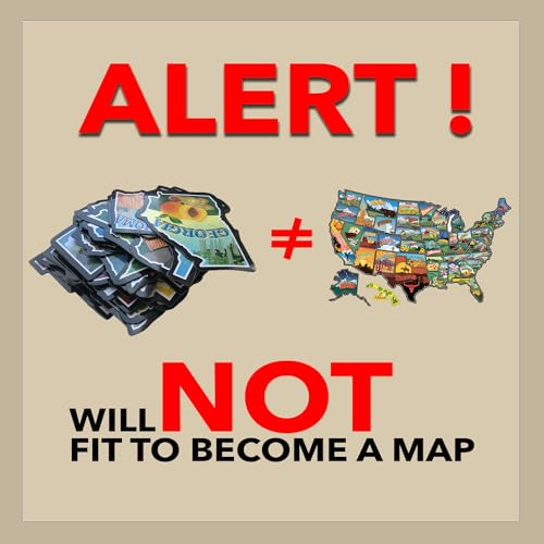 Imanes de nevera mapa Estados Unidos 50 piezas miniatura 2