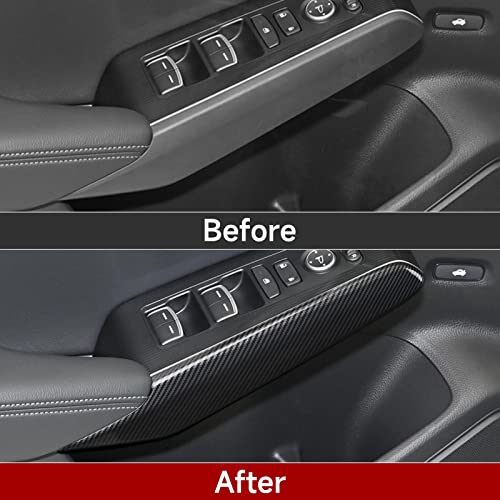 Image of for 2022 2023 2024 2025 2026 Honda Civic 11th Gen Accessories Inner Door Handle Protective Cover Decals ABS Carbon Fiber Stickers