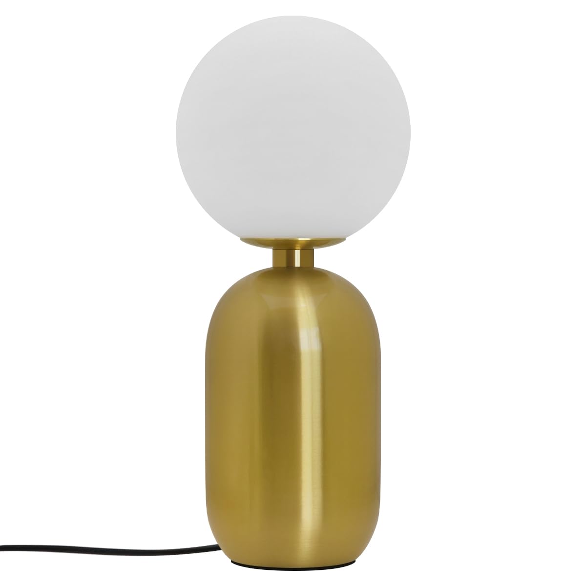 Long Life Lamp Company Brass Antique Table Lamp Frosted Glass Globe Shade Bedside Light T514