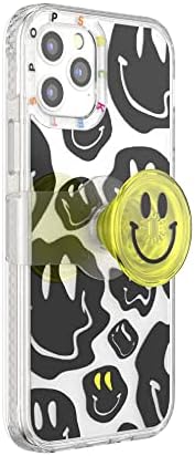 PopSockets: PopCase MagSafe Phone Case for iPhone 12 Pro Max with a Repositionable PopGrip Slide Phone Stand and Grip with a Swappable Top - Black