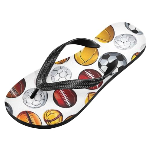 Football Soccer Volleyball Beach Summer Casual Flip Flop Sandals Non-Slip Quick Dry for Women Men 214B2944