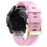 YUXUAN Cinturino per Garmin Fenix 8 (43 mm)/epix Pro (42 mm), Fenix 7S/6S/5S, cinturino sportivo in silicone (20 mm) con Easy-Fit, adatto per Fenix 5S Plus/6S Pro/7S/7S Solar/7S Sapphire Solar