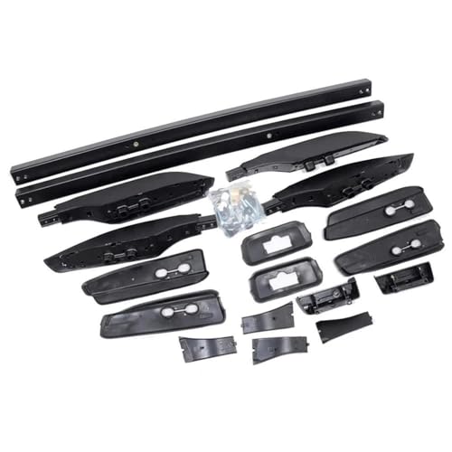Barres de toit transversales pour Toyota Prado J150 2010 2015 2016 2017 2018 barres de toit noires