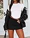 GVAOO Black Mini Skorts Women's Skirt with Shorts Side Slit Stretchy Bodycon Y2k 2025 Sports Daily Going Out