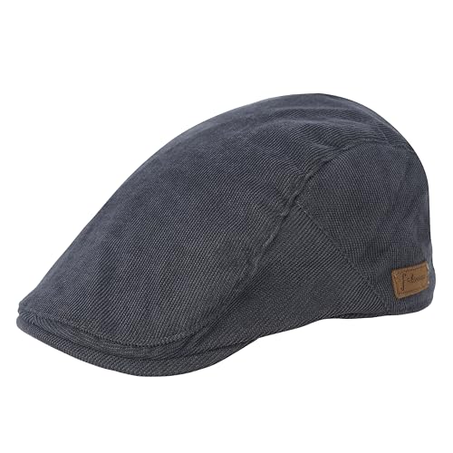 Image of FabSeasons Cotton Ivy Flat Golf Cap - Classic Newsboy Gatsby Hat for Men