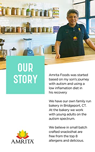 Amrita Sampler Pack (7 Bars) + Chocolate Chip Coconut (12 Bars) Protein Bar Bundle | Peanut Free, Soy Free, Gluten Free, Dairy Free, Vegan, Paleo, Non-Gmo | High Fiber Plant Based Healthy Snacks #TOP5