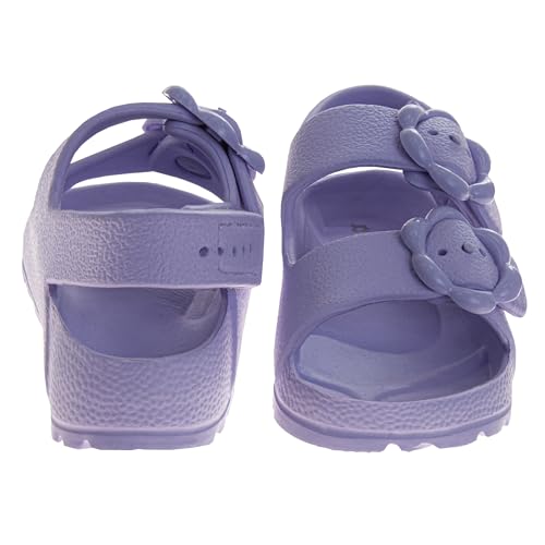 Josmo Kids Double Buckle Boys Girls Adjustable Back Strap Summer Beach Pool Sandal, Pink, 5 US Unisex Toddler2