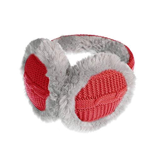 Ear Warmers In 6 Colors - Classic Unisex Earwarmer Outdoor Earmuffs For Sports&Personal Care by Aurya (Red Knitted) - Thumbnail 6