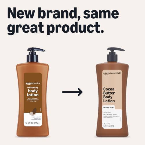 Image of Amazon Essentials Cocoa Butter Body Lotion, Lightly Scented, 20.3 Fl Oz, Pack of 1 (Previously Amazon Basics)