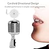 Luocute Classic Retro Dynamic Vocal Microphone, Old Vintage Style Unidirectional Cardioid Mic Self Tensioning Rotating, Dynamic Vocal Microphone Live Performance Studio Recording for KTV #3