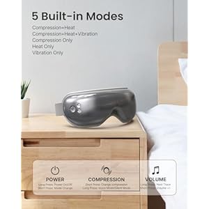 RENPHO Eye Massager Eyeris 1, Mothers Day Birthday Gifts for Mom Dad Women Men FSA HSA Eligible, Sleep Eye Mask with Heat Bluetooth Music,Eye Care, Relax Eye Reduce Eye Strain RENPHO Eye Massager Eyeris 1 Mothers Day Birthday Gifts for Mom Dad Women Men FSA HSA Eligible Sleep Eye Mask with Heat Bluetooth MusicEye Care Relax Eye Reduce Eye Strain