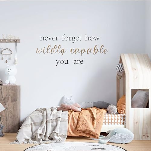 Never Forget How Wildly Capable You are Sticker - Motivational