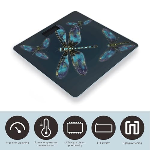Báscula digital Dragonfly con LCD para peso corporal 400lb miniatura 3
