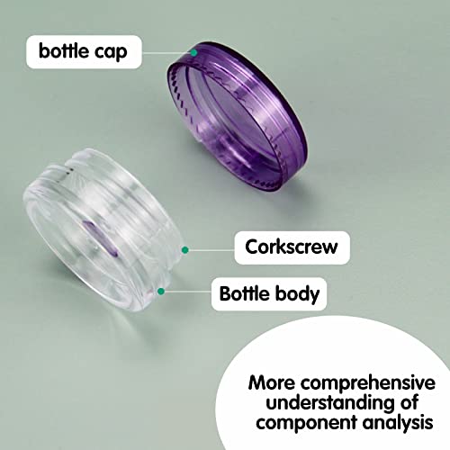 Importer520 Sample Containers With Lids - 5 Gram Size Round Sample Containers With Screw Cap Lid, Small Cosmetic Containers For Make Up, Eye Shadow And Face Cream (15) #TOP3