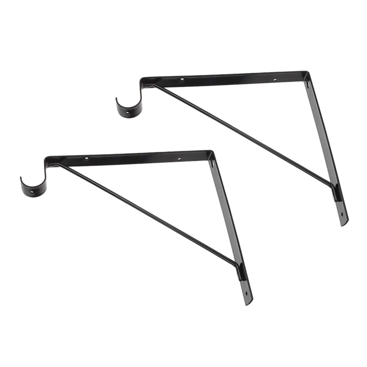 POPETPOP 2pezzi Staffe Da Muro Metallo Supporto Per Mensole Design Robusto e Elegante Per Garage Casa e Ufficio Facile Installazione e Ottima Capacità Di Carico