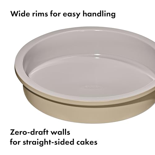 OXO Good Grips Non-Stick Pro Ceramic Coated Metal Bakeware 9” Round Cake Pan – Biscuit by OXO - Image 5