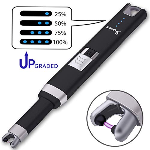 SUPRUS USB Lighter Arc Candle Lighter Coil Lighter Rechargeable Flameless Double Safety Windproof
