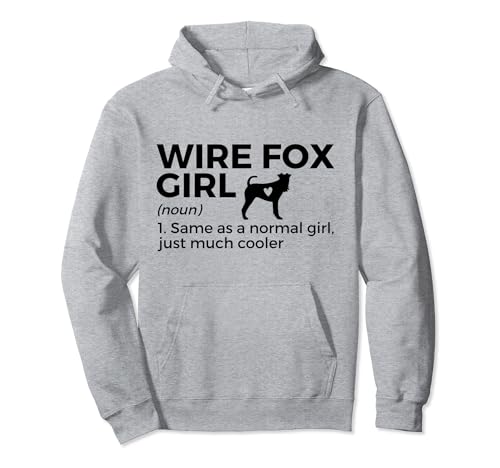 Wire Fox Girl Definition Funny Wire Fox Terrier Dog Lover Sweat à Capuche