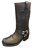 sancho abarca stiefeletten wren  Sancho Boots Cowboydtiefel Westernstiefel Motorradstiefel Biker Stiefel 5859 Schwarz bereits besohlt (Numeric_46)