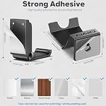 4 Pcs Foldable Headset Holder Wall Mount Holder for Controller/Headphone Holder, Universal Over Ear Earphone Hook, Headset Support/Controller, Gaming Accessories