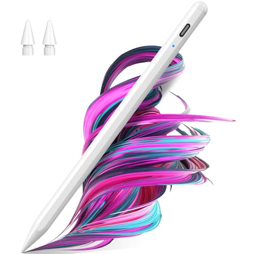 DZTKG Lápiz capacitivo para Apple iPad, lápiz capacitivo activo para iPad, rechazo de palma y sensibilidad de inclinación y magnético para iPad, funciona para 2018-2023, 10ª-7ª, Pro de 11 y 12.9