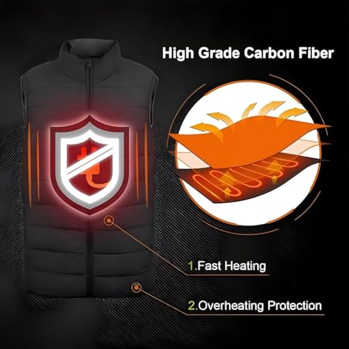 Kids Heated Vest with Battery Pack, Boys Girls Lightweight Electric Heated Vest3