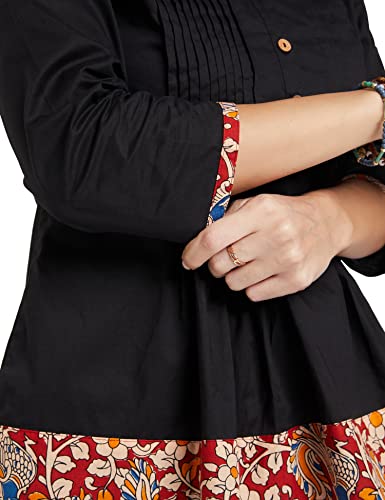Image of Amazon Brand - Myx Women Cotton Regular Fit Casual Kurti (Available in Plus Sizes)