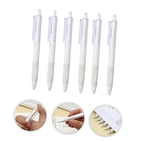 DOITOOL 10 bolígrafos de gel marrón retractiles 0.5 mm miniatura 6