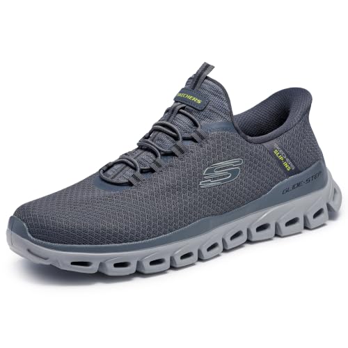 Skechers Men's Glide-Step Noxus Hands Free Slip-in Sneaker, Dunkelgrau, 42.5 EU – Ansicht 1