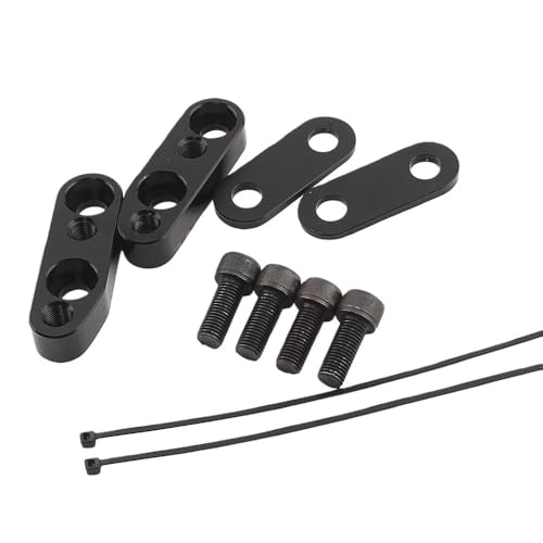 Abrazaderas manillar de aluminio mecanizado adaptadores elevadores ajustables 5