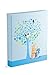 Mareli Album Fotografico Nascita Bambino 20x25 Albero della Vita, Celeste, con Argento