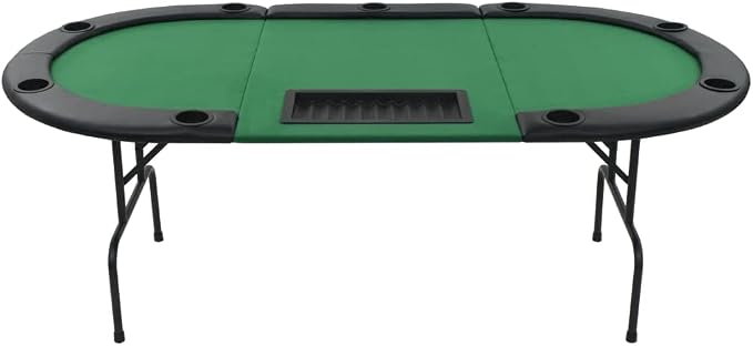 Mesa de poker plegable para 9 jugadores miniatura 4