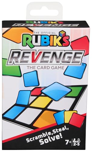 Spin Master Rubik’S Cube, Rubik’S Revenge: The Card Game, Based On The Original 3X3 Cube Brain Teaser Puzzles, Family Game For Kids, Adults & Family N