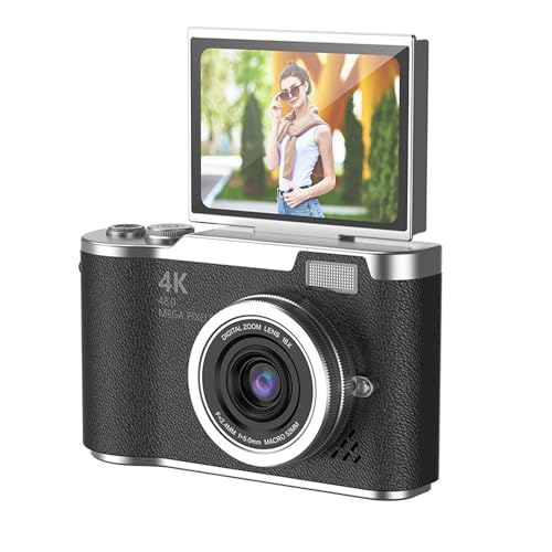 Digital Camera 1080P 48MP with Flip Screen & LED Fill Light