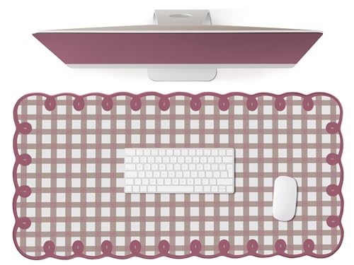 Tapis de souris violet et rose pastel rétro pour une décoration de bureau cosy