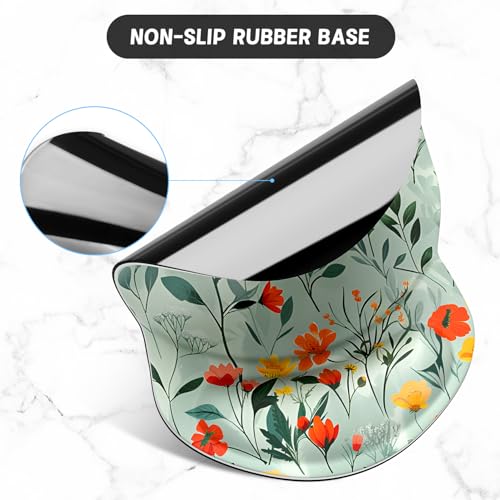 Tapis de souris ergonomique de haute qualité, surface lisse et base PU stable - 3