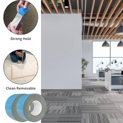 Image of Polyken 105C /NAT236 Multi-Purpose Double Coated Carpet Tape, 36 yd. Length x 3 inch Width, Natural