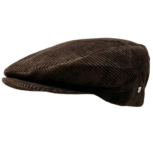 WEROR Casquette plate pour homme en velours côtelé WEROR-396.1, marron, 63